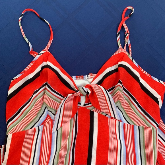 Francesca’s Trixxi Red Striped Sleevless Dress - Picture 3 of 6